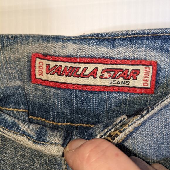 NWT Vanilla Star Vintage 90's Mid Rise Bootcut Jeans No Waistband Women's - Picture 3 of 11